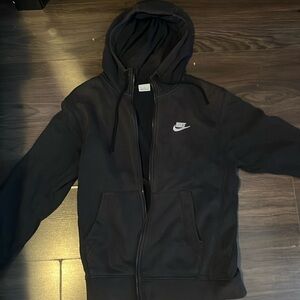 nike black hoodie, used, no rips